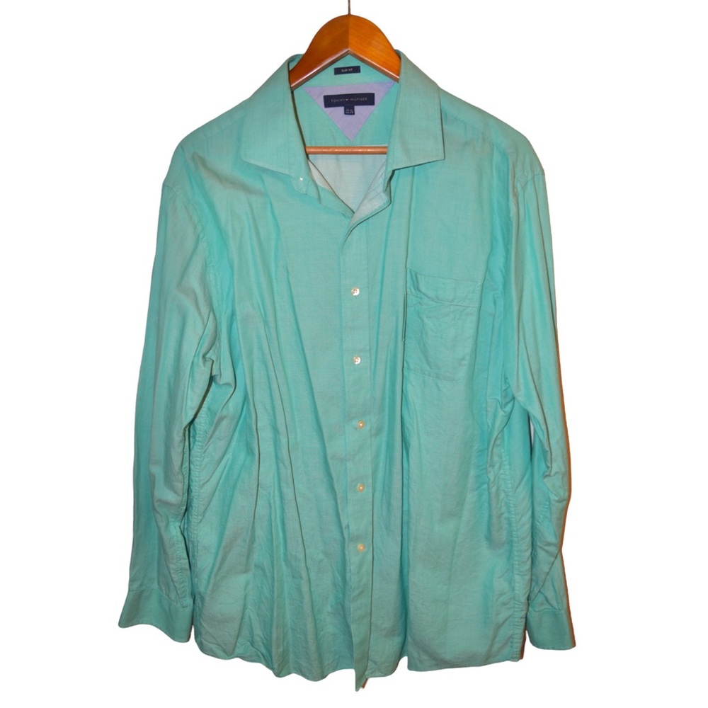 Teal Button-Up Shirt